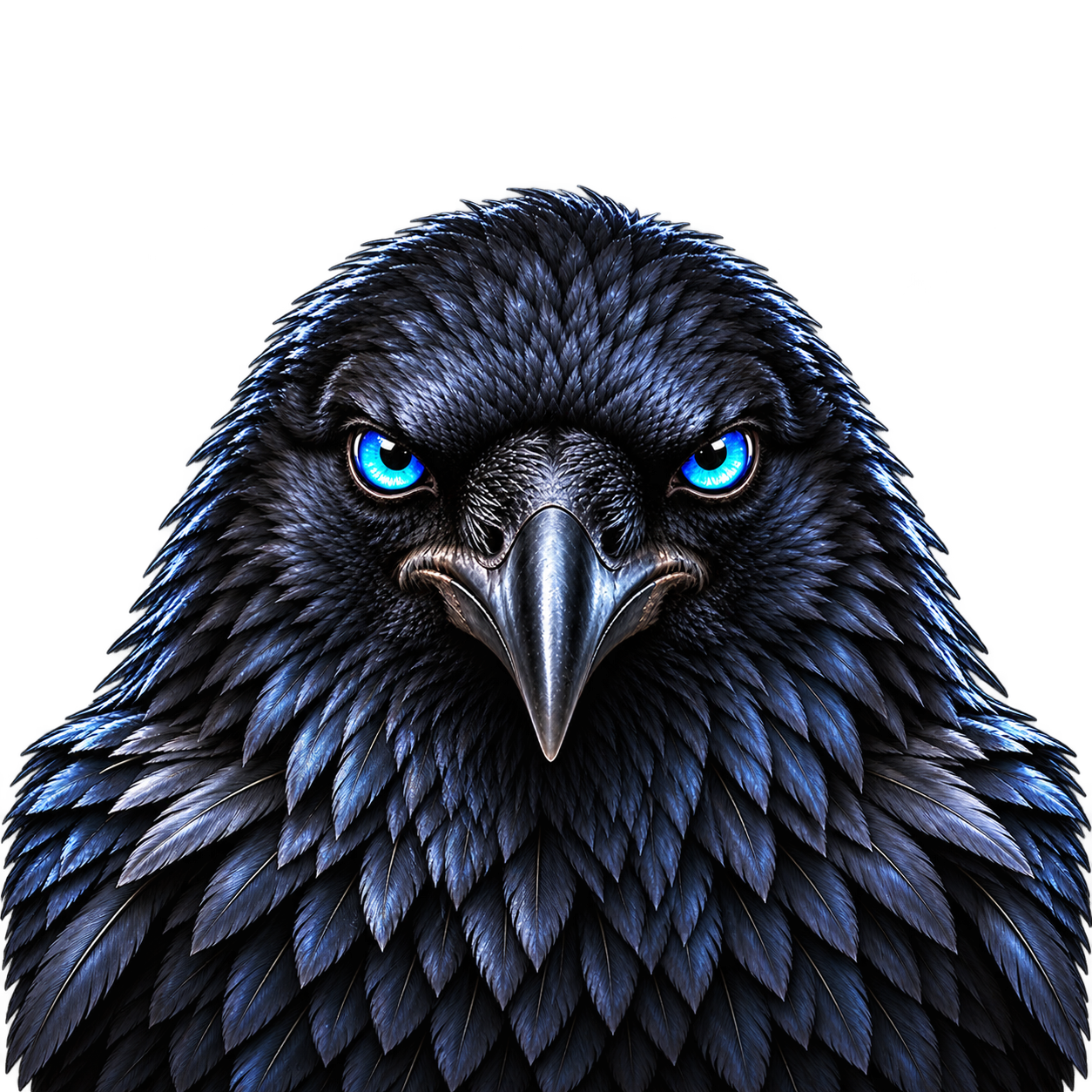 Blue-eyed black crow